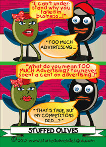 stuffed olives too much advertising